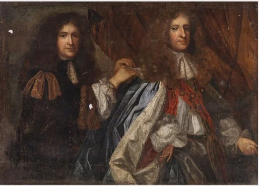 Double Portrait of two Gentlemen, detail