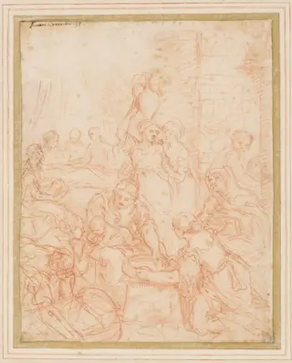 The Birth of the Virgin, by Simone Cantarini, 1639