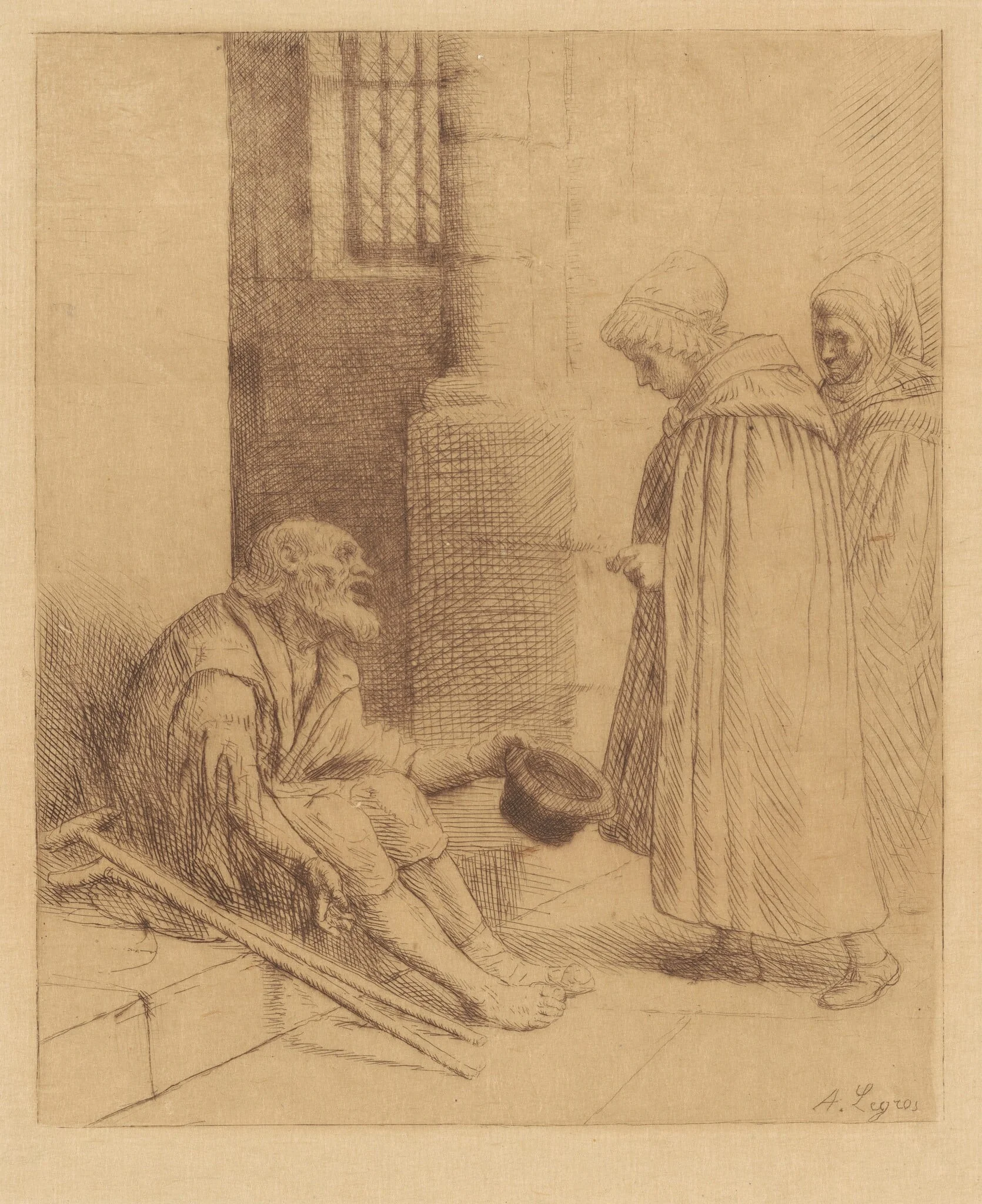 Charity (La Charité), detail