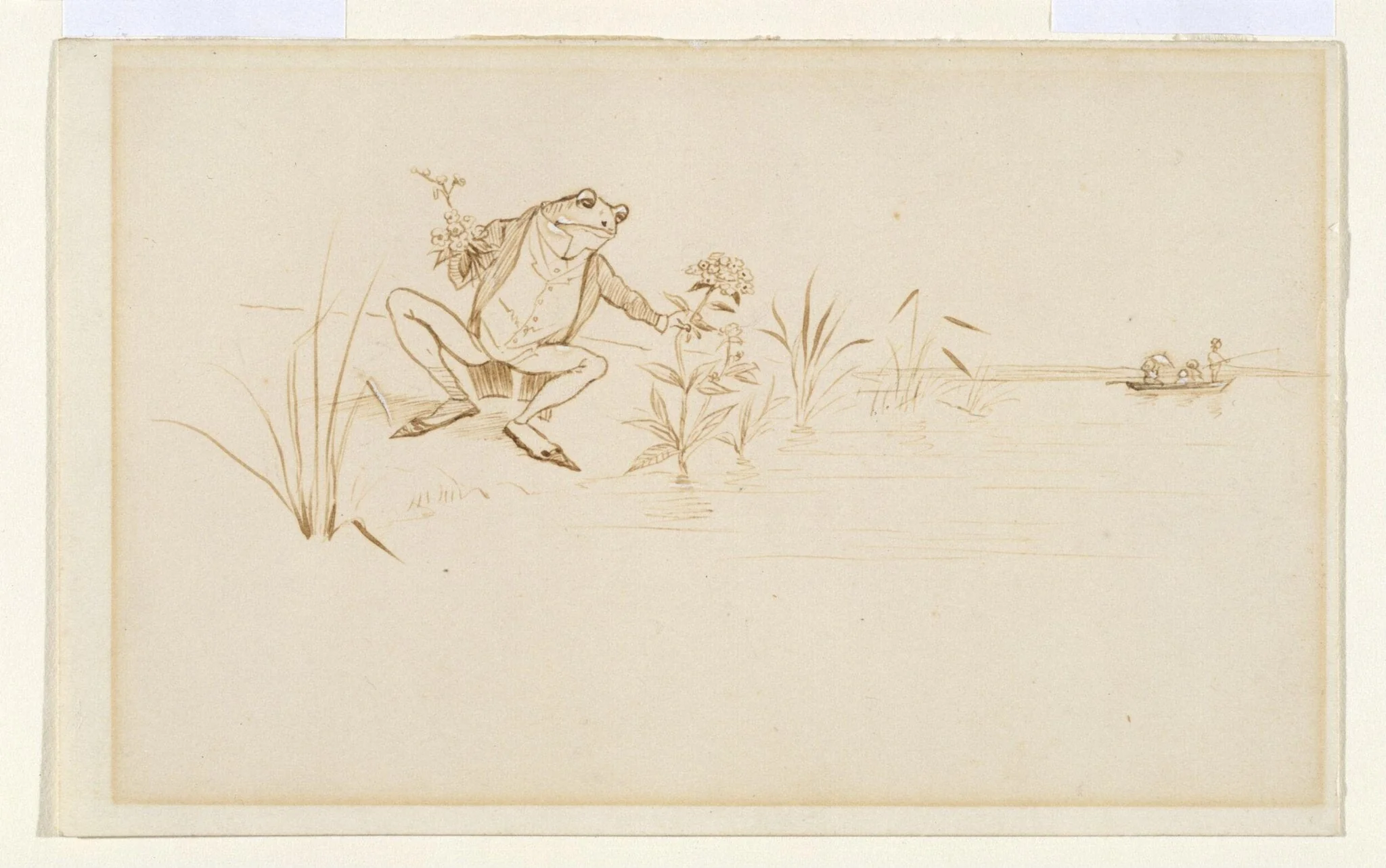 A Frog he would a-wooing go, detail