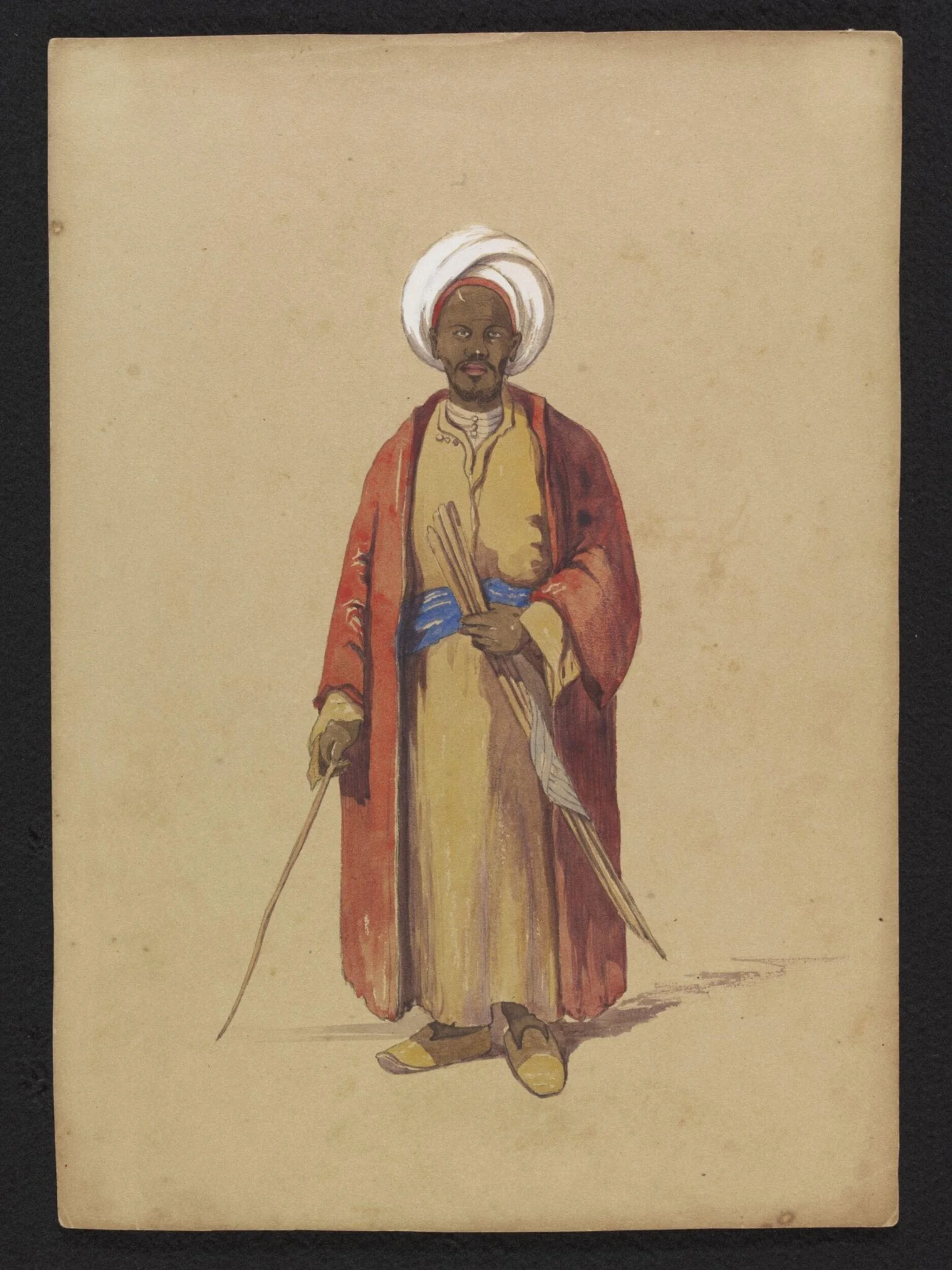 A Nubian selling Canes, detail