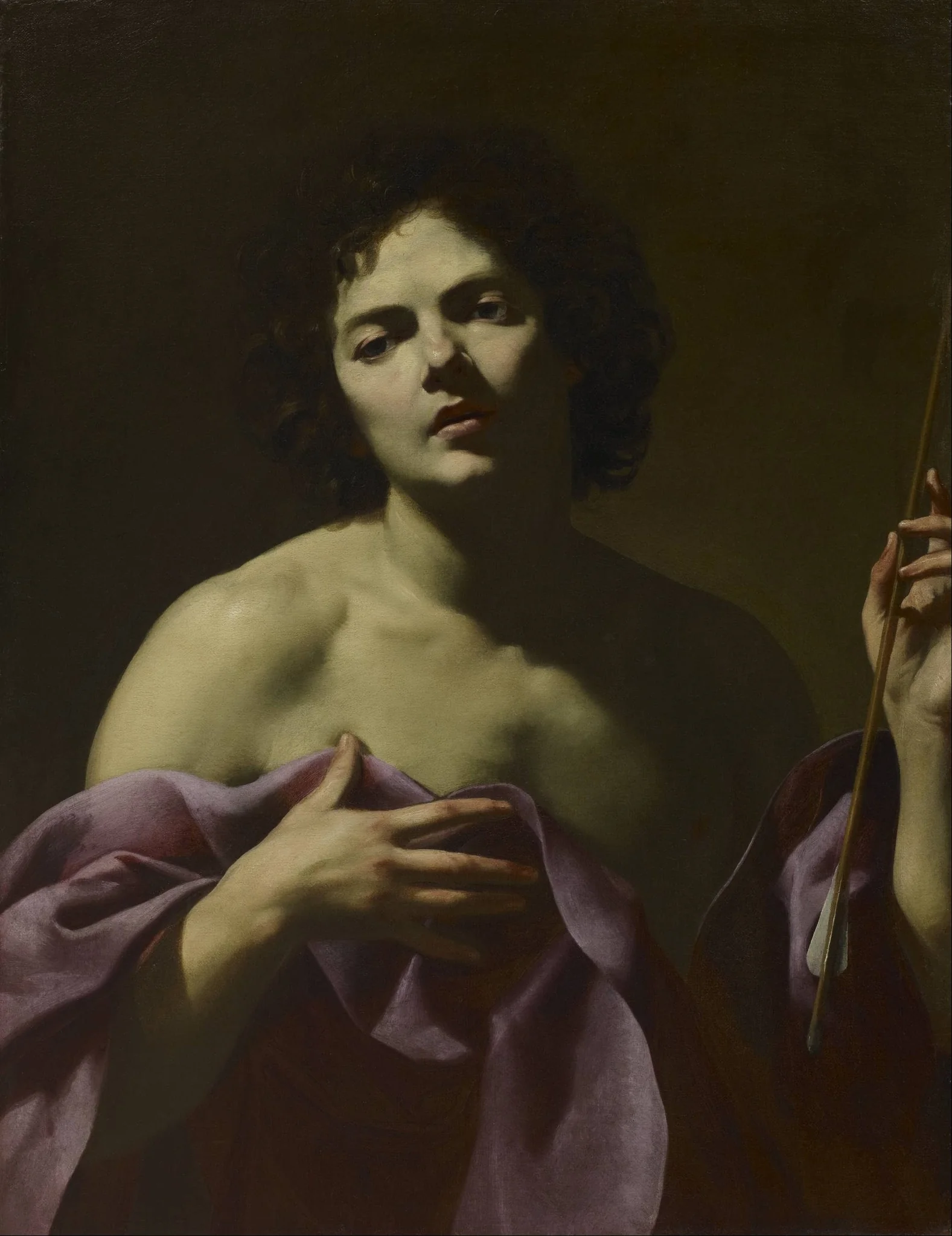Saint Sebastian, detail