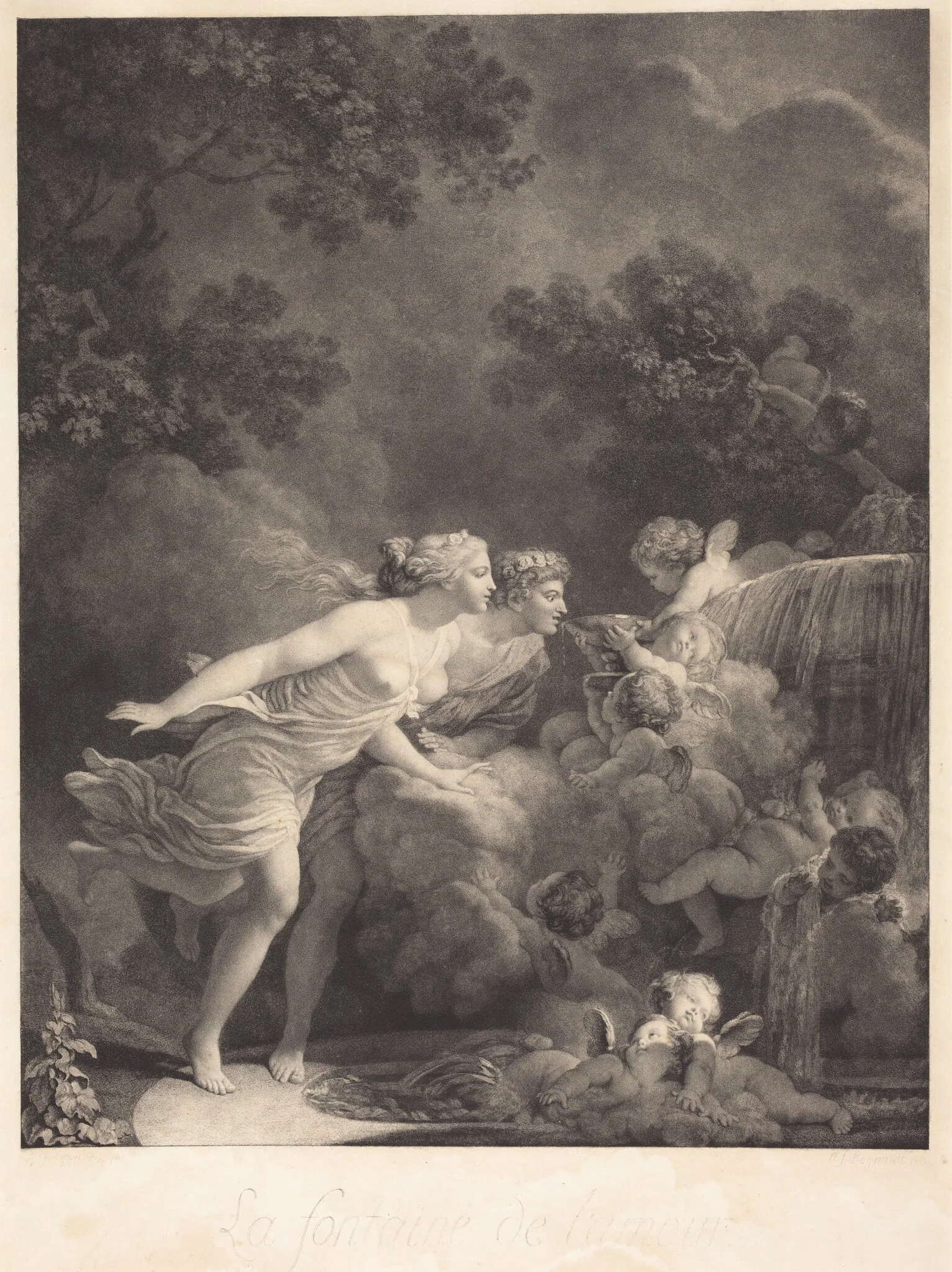 La Fontaine d'Amour (The Fountain of Love), detail