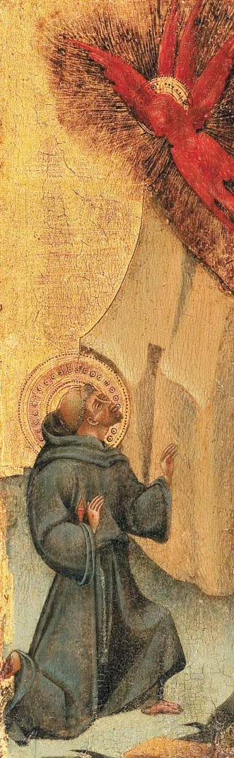 the Extasy of St. Francis, detail