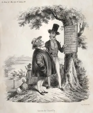 Courses de Chantilly, by Clémente Pruche, 1841
