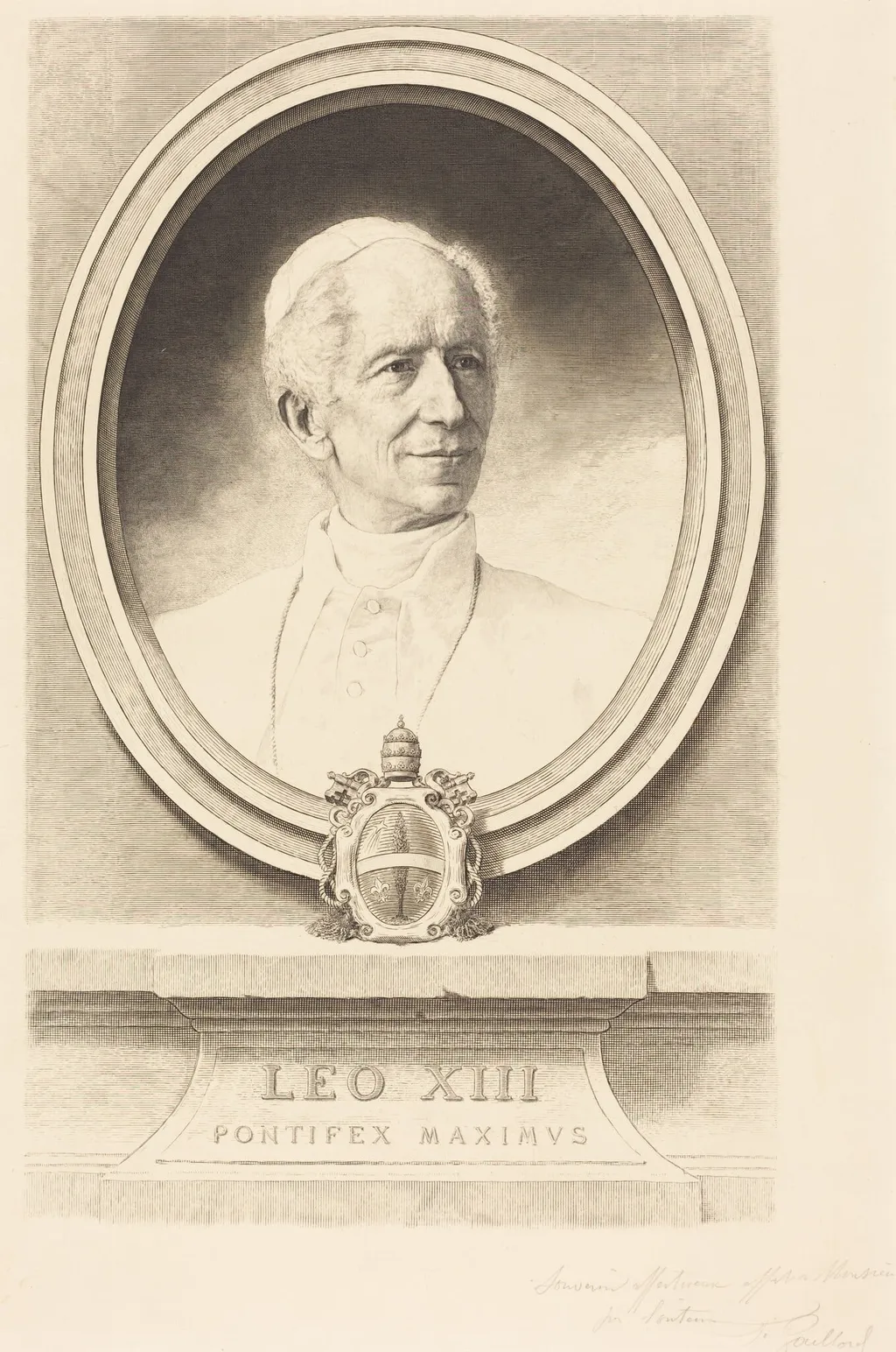 Leo XIII, by Ferdinand Gaillard, ink, 1860