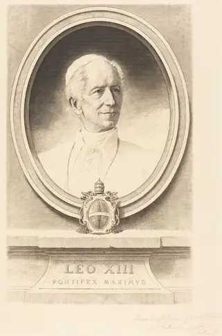 Leo XIII, by Ferdinand Gaillard, ink, 1860