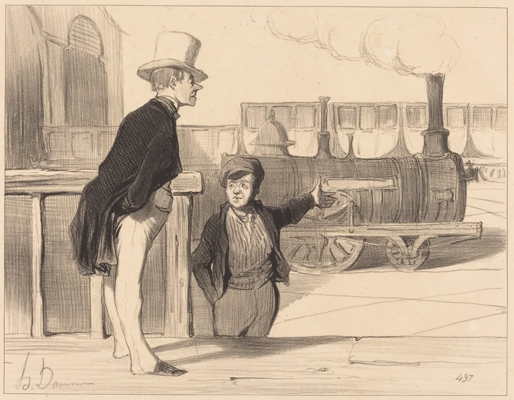 Si ma machine est bonne? je crois bien..., by Honoré Daumier, ink, 1843