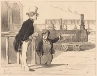 Si ma machine est bonne? je crois bien..., by Honoré Daumier, ink, 1843