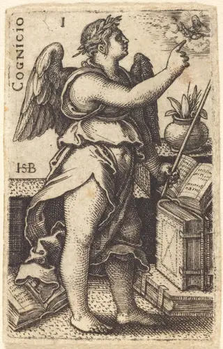 Cognicio (Cognition), by Sebald Beham, ink, 1539