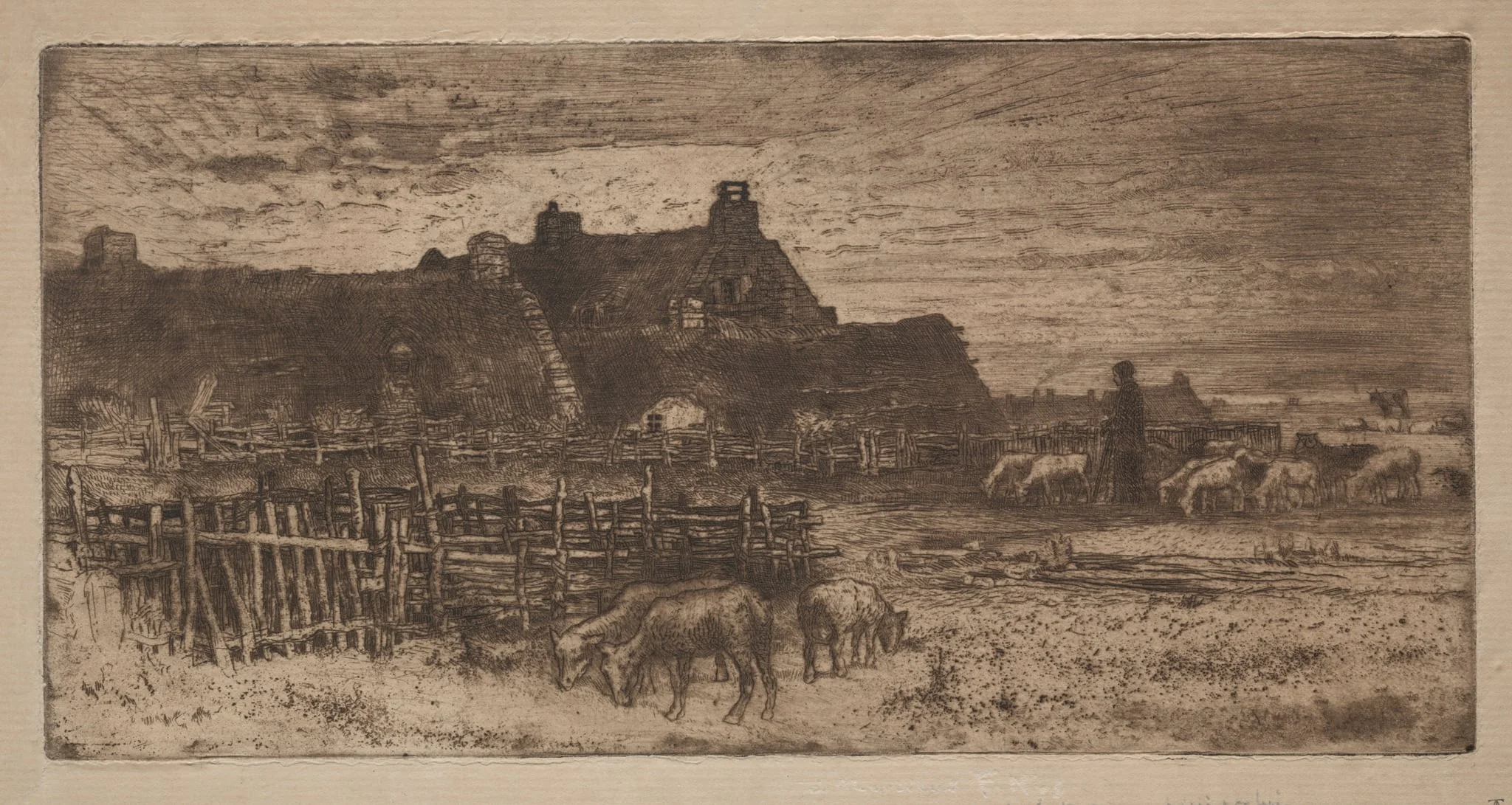 Sheepfold: Sunset, detail
