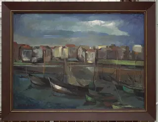 Haven te Blankenberge II, by Jan de Smedt, unspecified, 1939