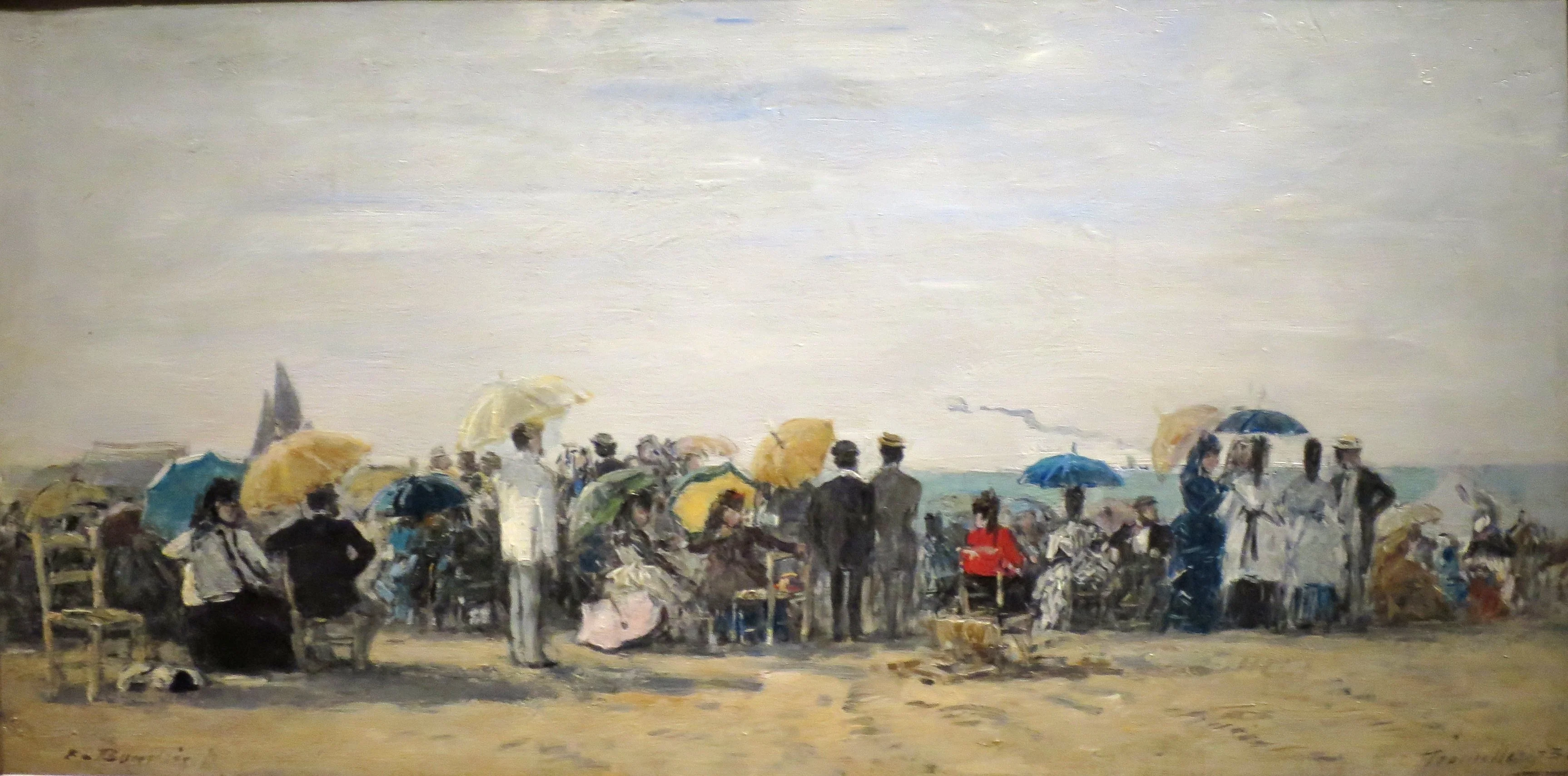 Beach at Trouville, detail