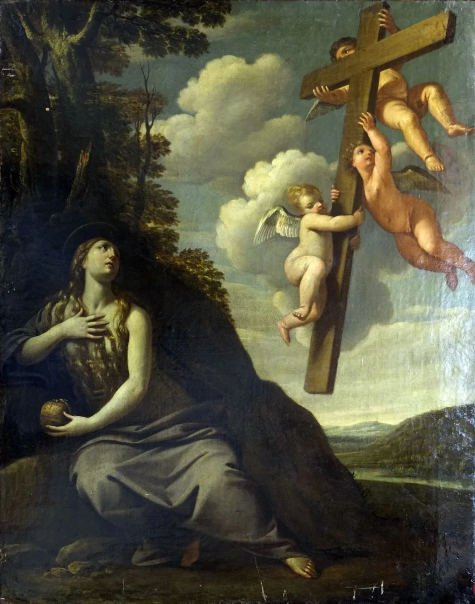 Extazul Mariei Magdalena, detail
