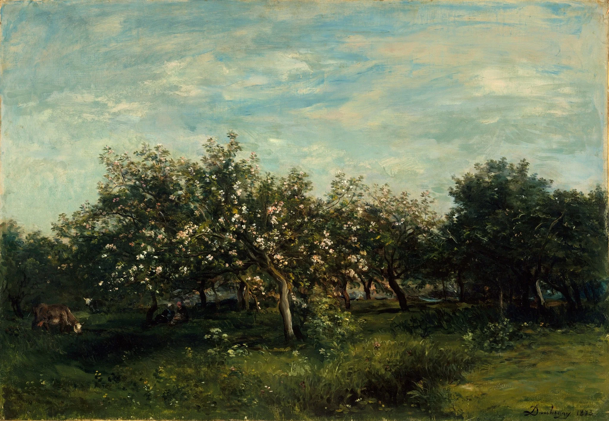 Apple Blossoms, detail