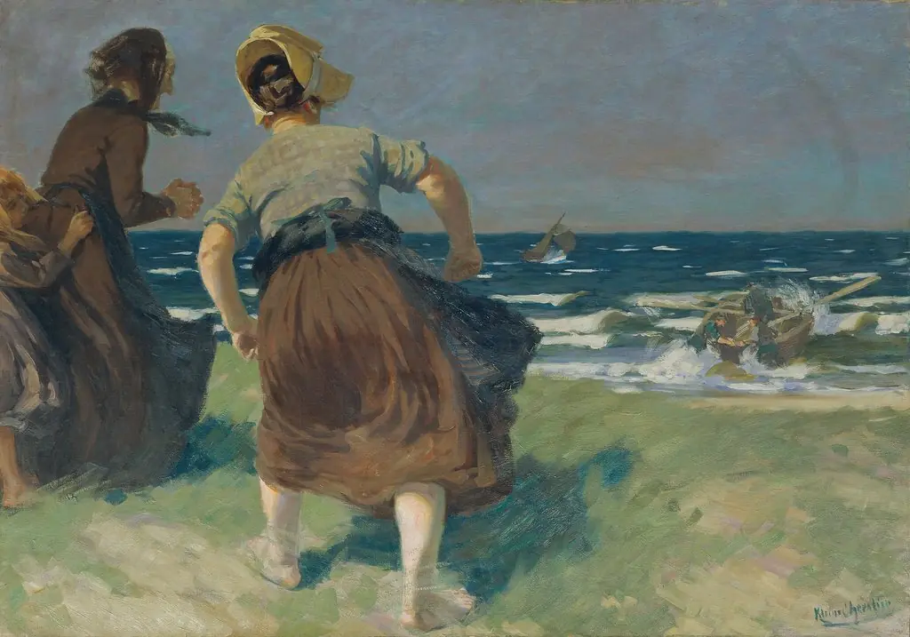 Sturm, by Friedrich Klein-Chevalier, oil, 1908