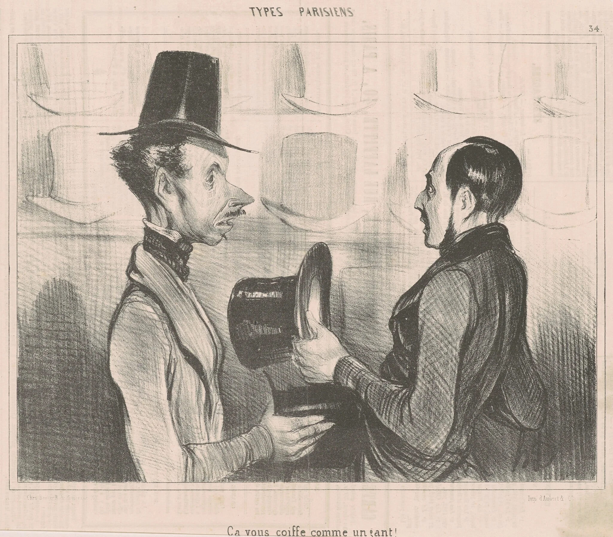 Ca vous coiffe comme un gant!, detail