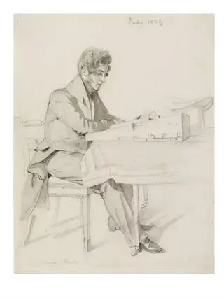 Portrait of James Roche, by Daniel Maclise, 1829