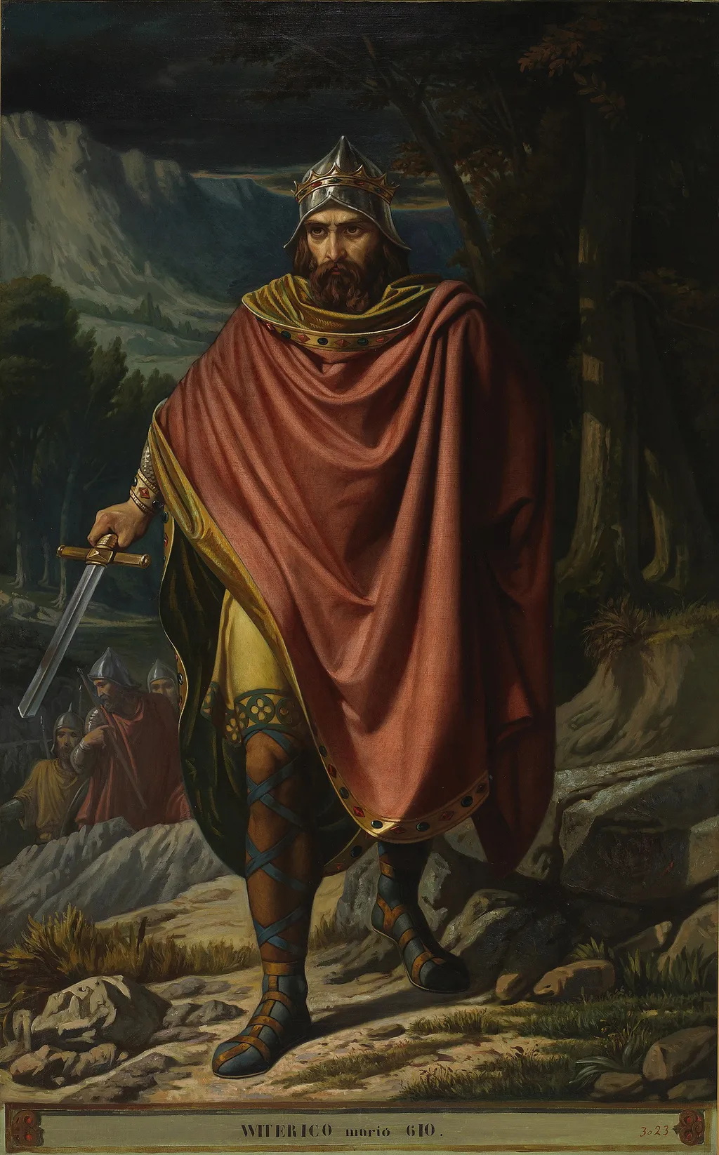 Witerico, by Benito Soriano Murillo, oil, 1859