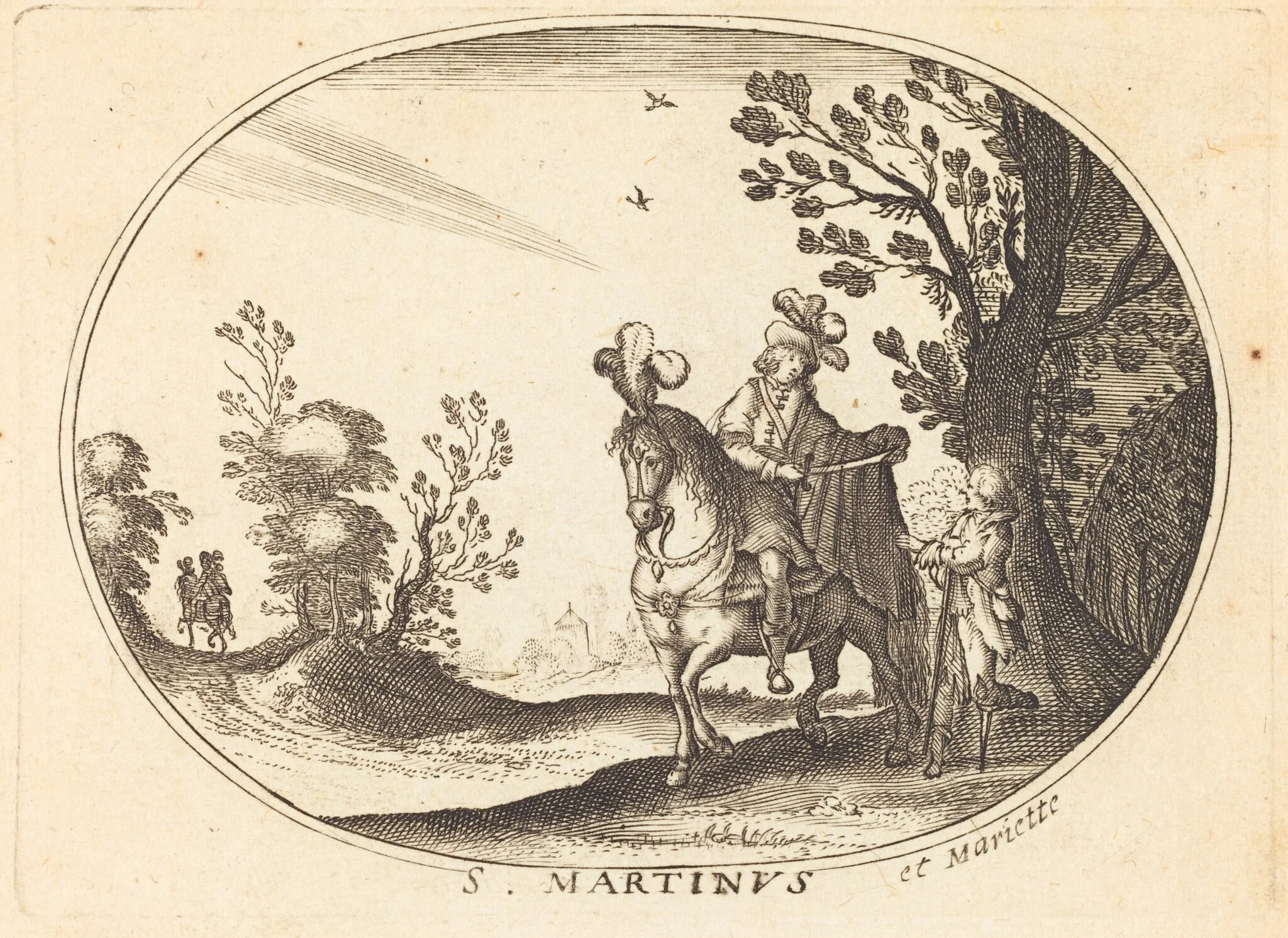 Saint Martin and the Beggar, detail