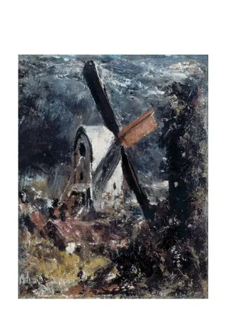 A Windmill near Brighton, by John Constable, oil, 1826