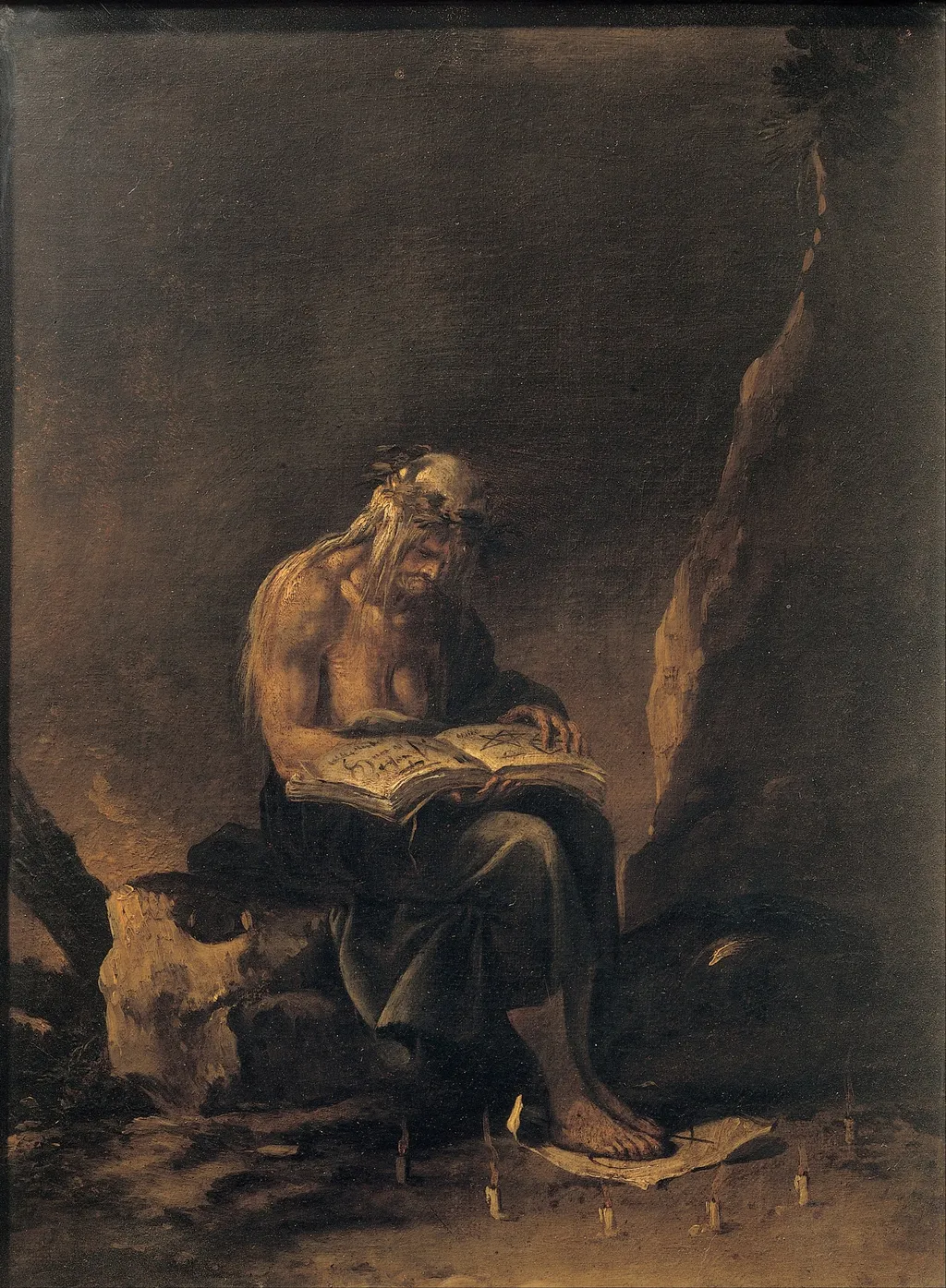 A Witch, by Salvator Rosa, oil, 1646