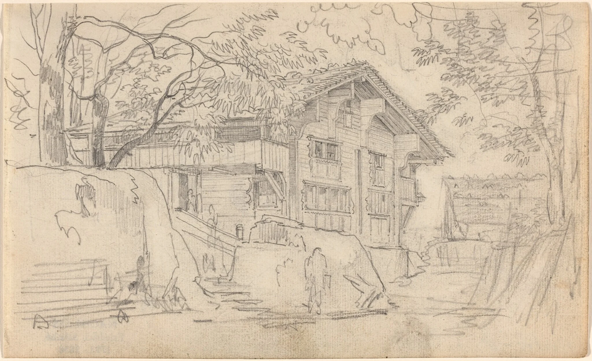 Courtyard of a Swiss Country House, detail