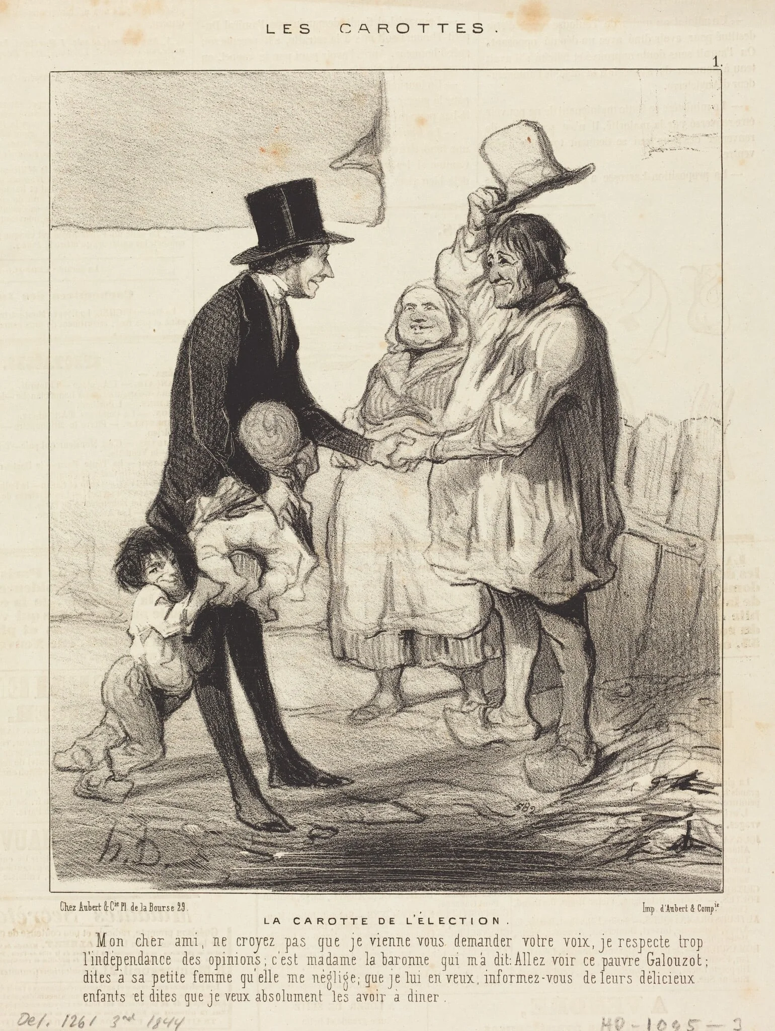 La Carotte de l'élection, detail