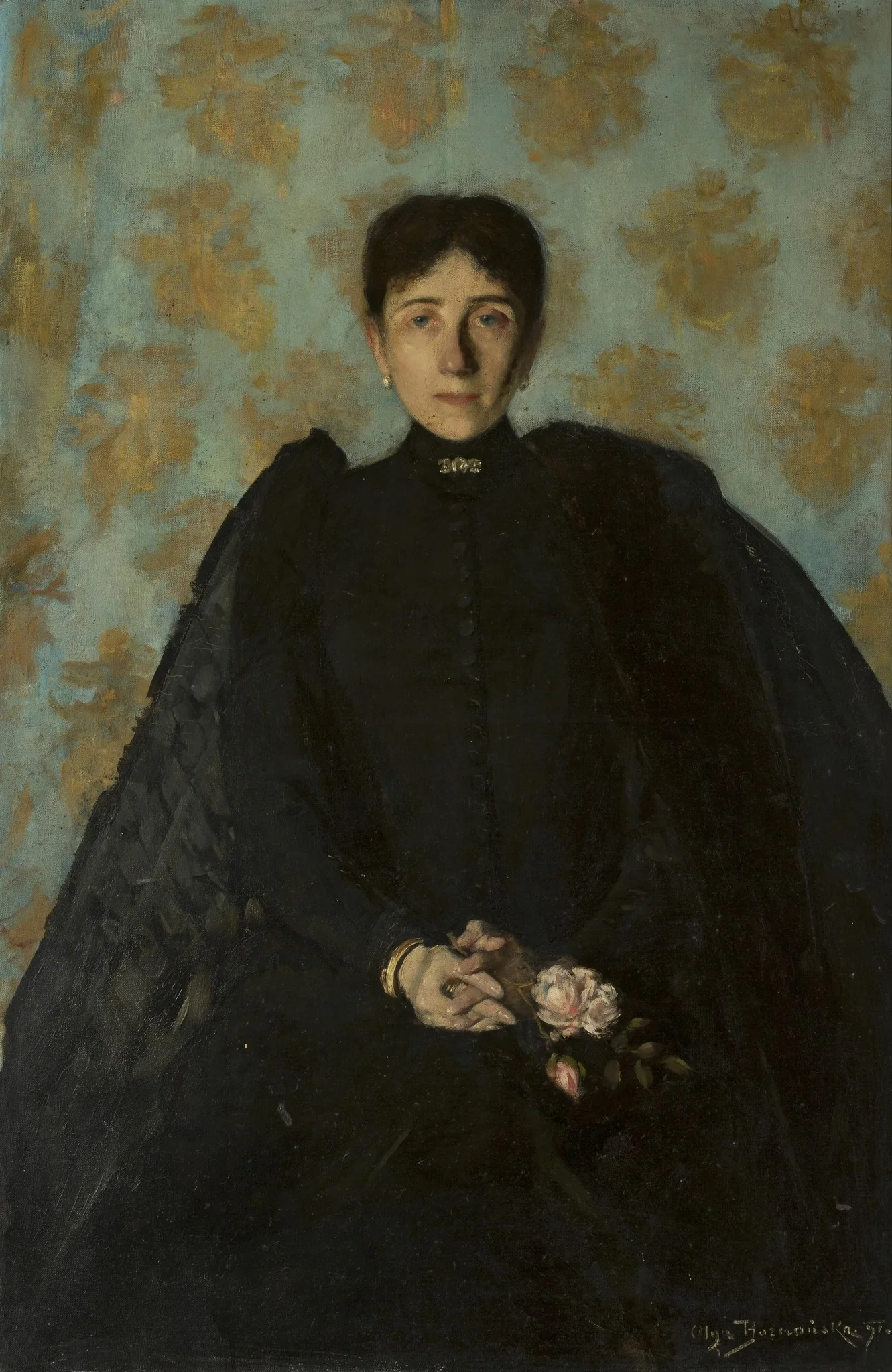 Portrait of a woman, detail