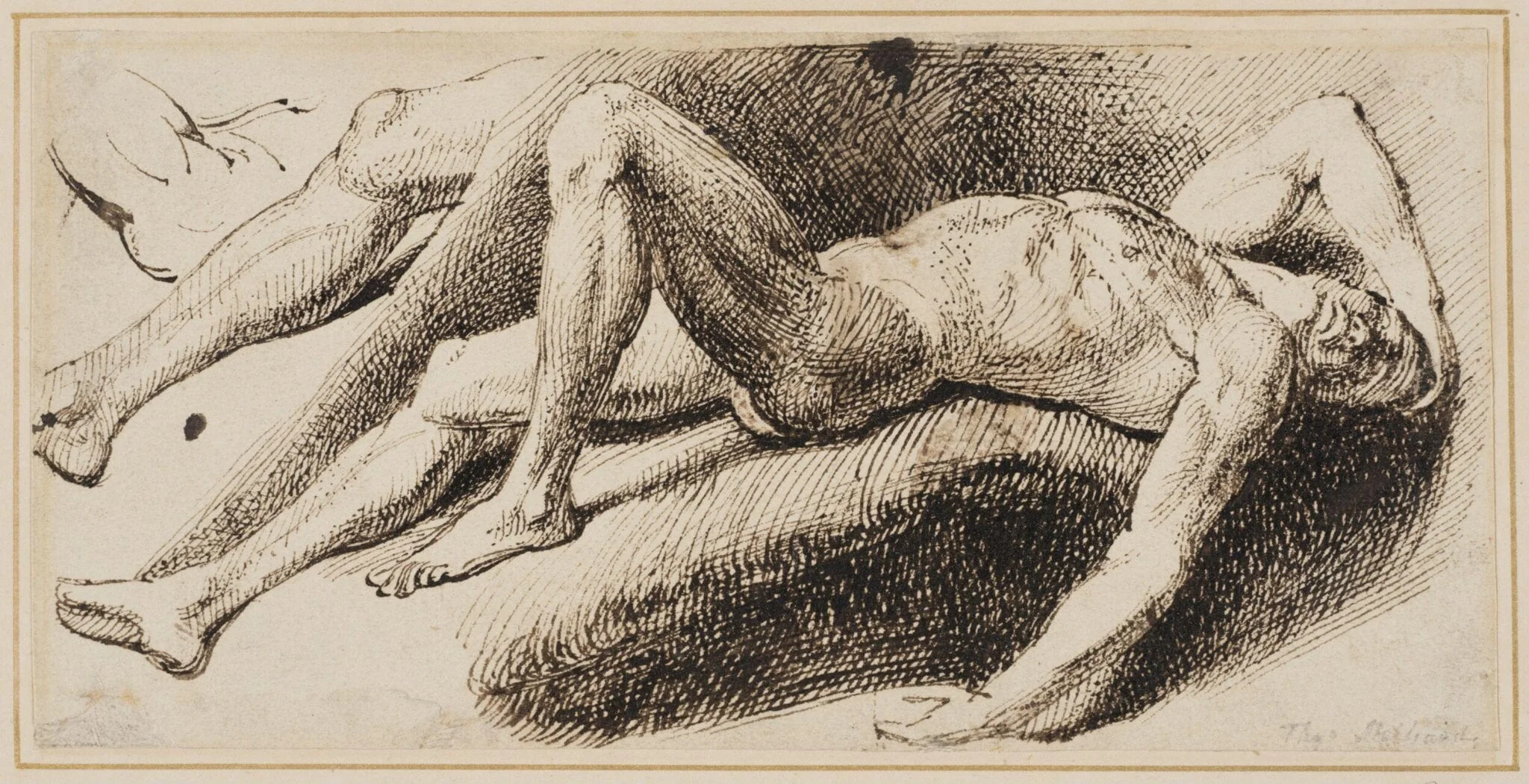 Study of a male nude, detail