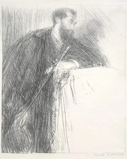 Lucien Pissarro, by Charles Hasslewood Shannon, 1895