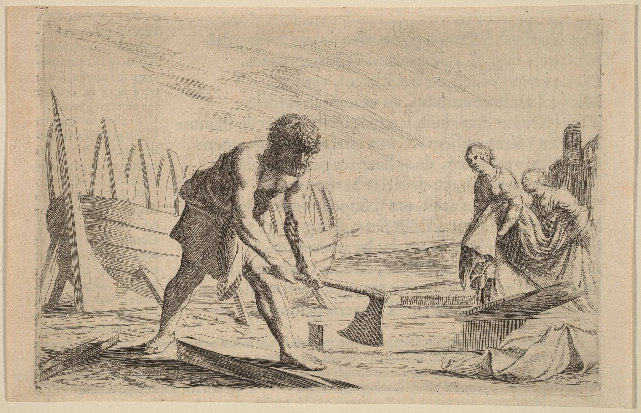 Ulysses on the Island of the Goddess Calypso, detail