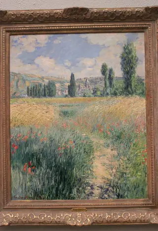 Path on the Island of Saint Martin, Vétheuil, by Claude Monet, oil, 1891