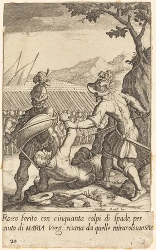 Rocco, by Jacques Callot, ink, 1619