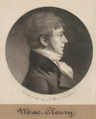 MacCleary, by Charles B. J. Févret de Saint-Mémin, ink, 1802