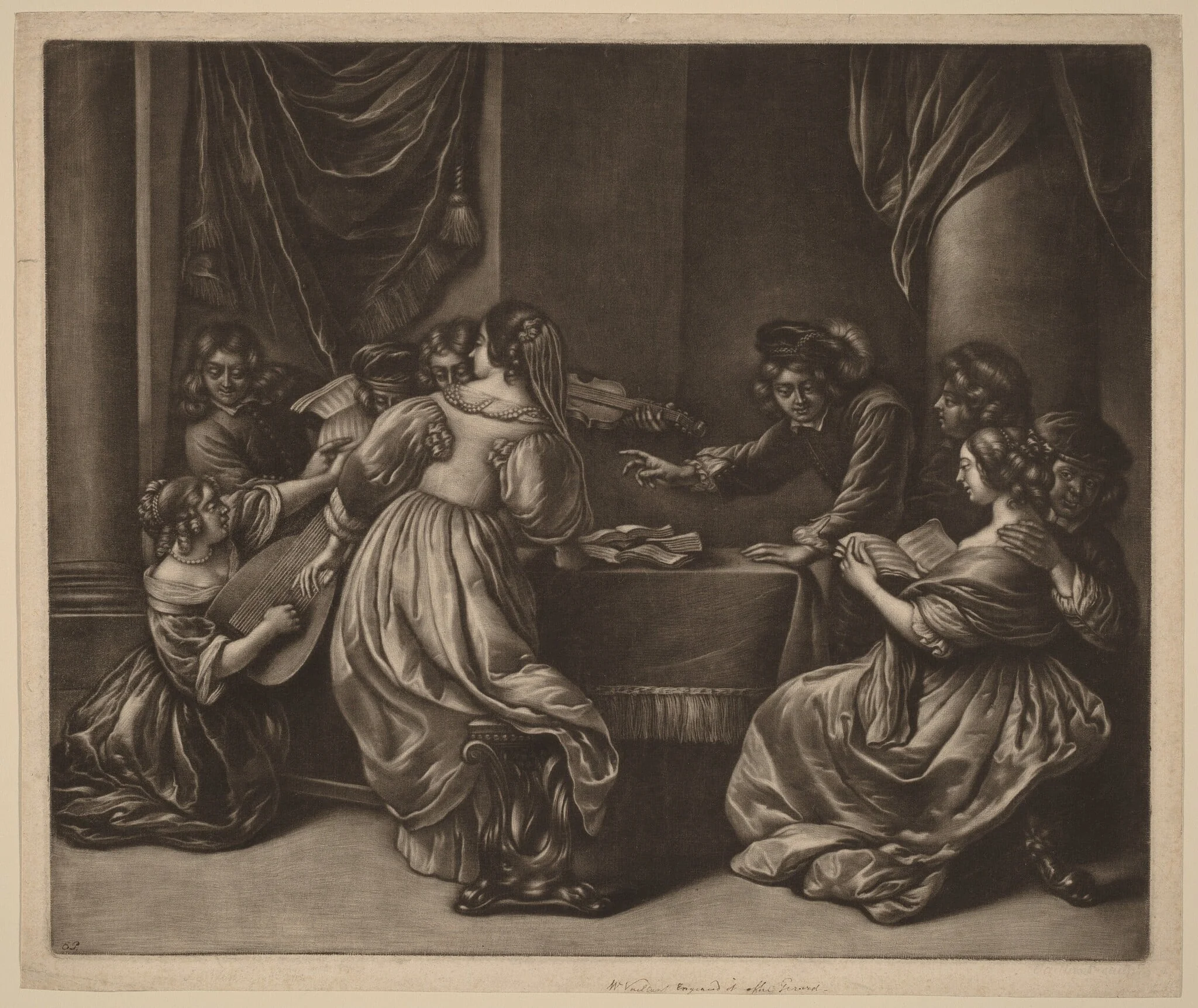 Concert with Nine Persons, detail