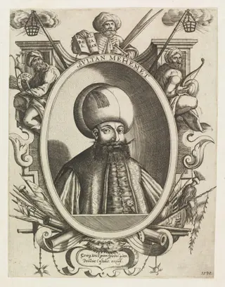 Turkish sultans, sultanas and other historical figures, by Dominicus Custos, 1595