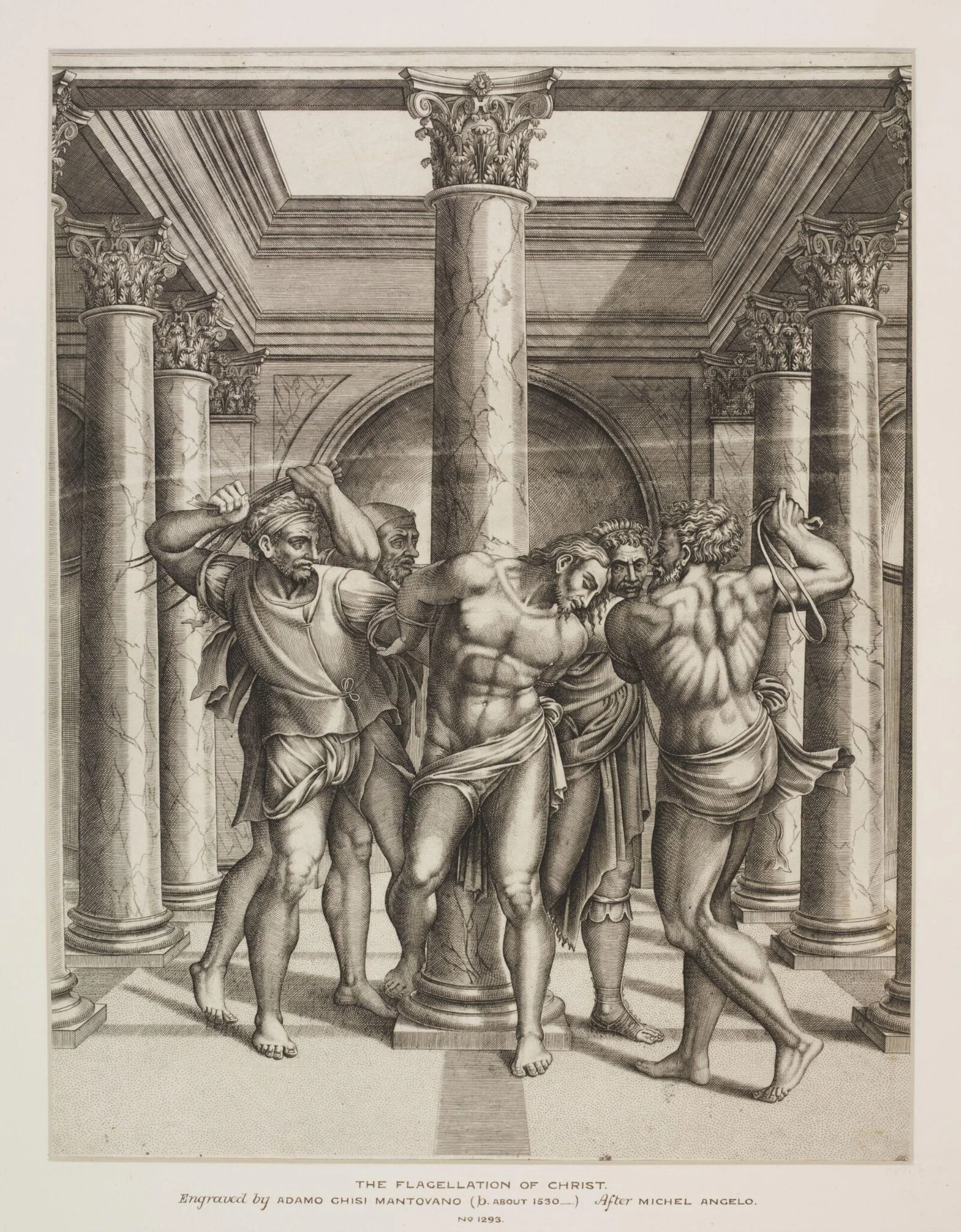 The Flagellation, detail