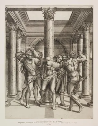 The Flagellation, by Adamo Scultori, 1550