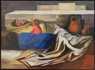 Dormindo, by José Clemente Orozco, oil, 1930