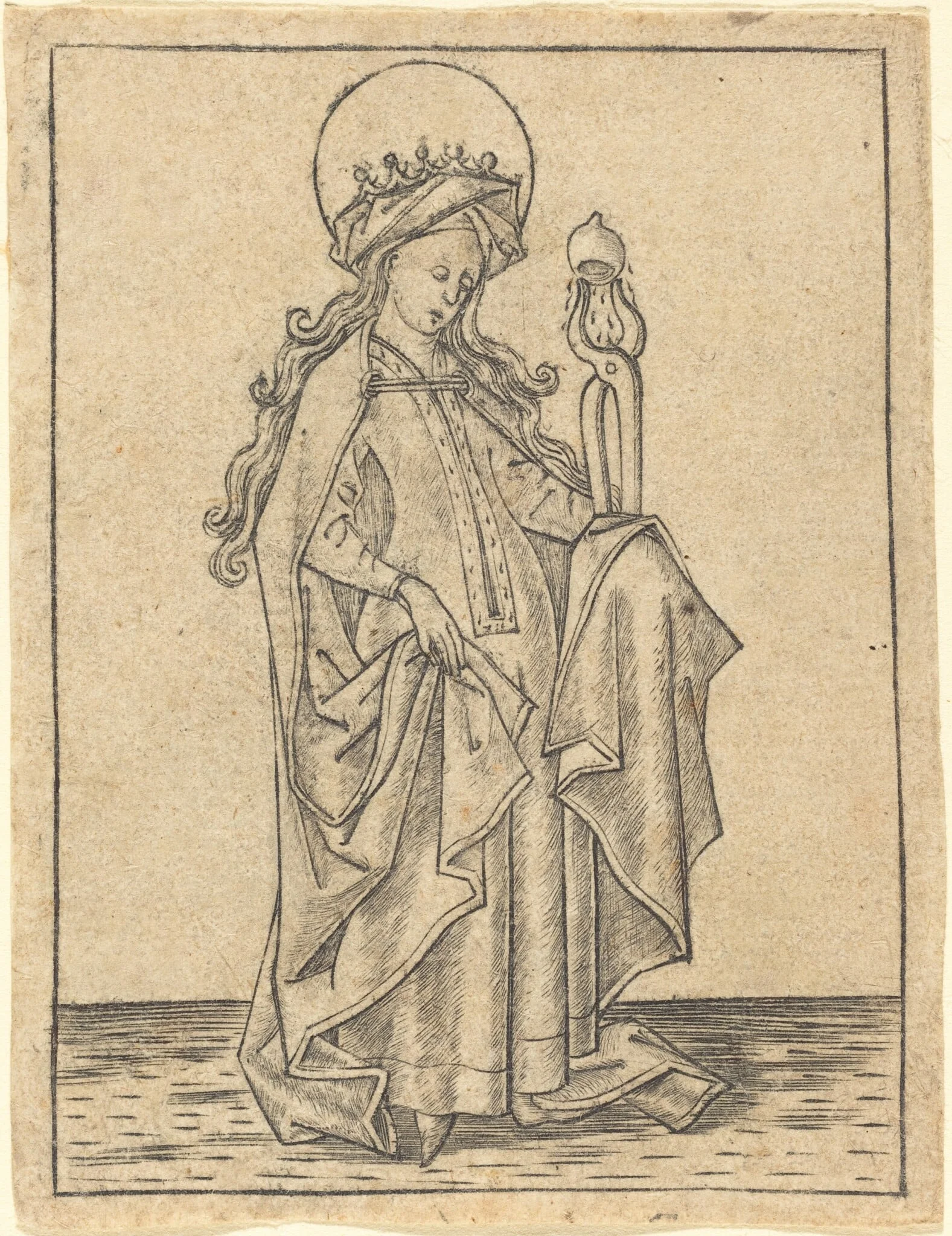 Saint Agatha, detail