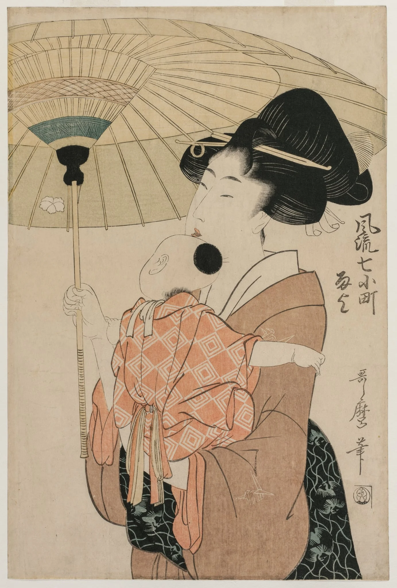 Prayers for Rain, from the series Seven Elegant Komachi, detail