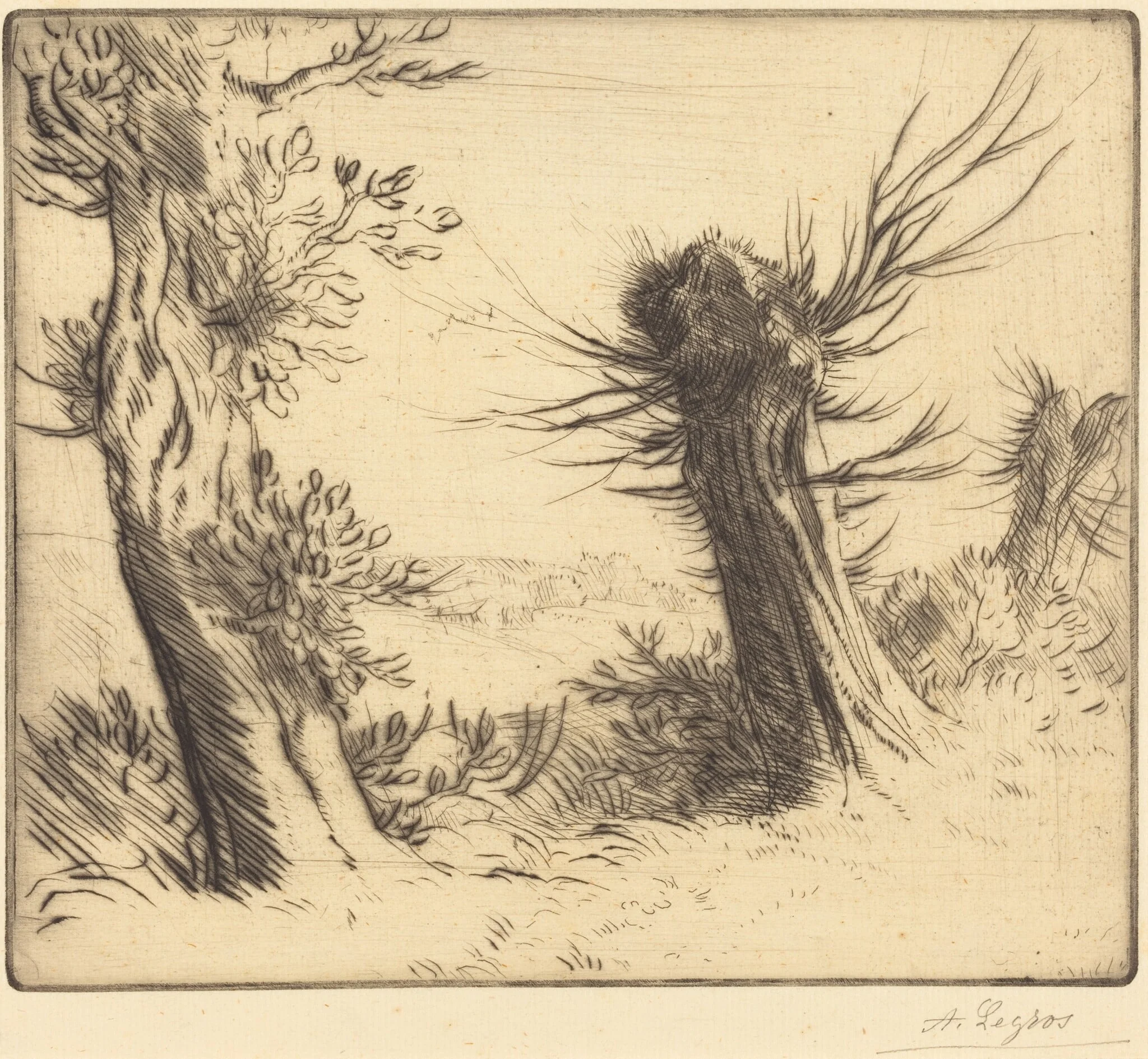 Willows (Les saules), detail