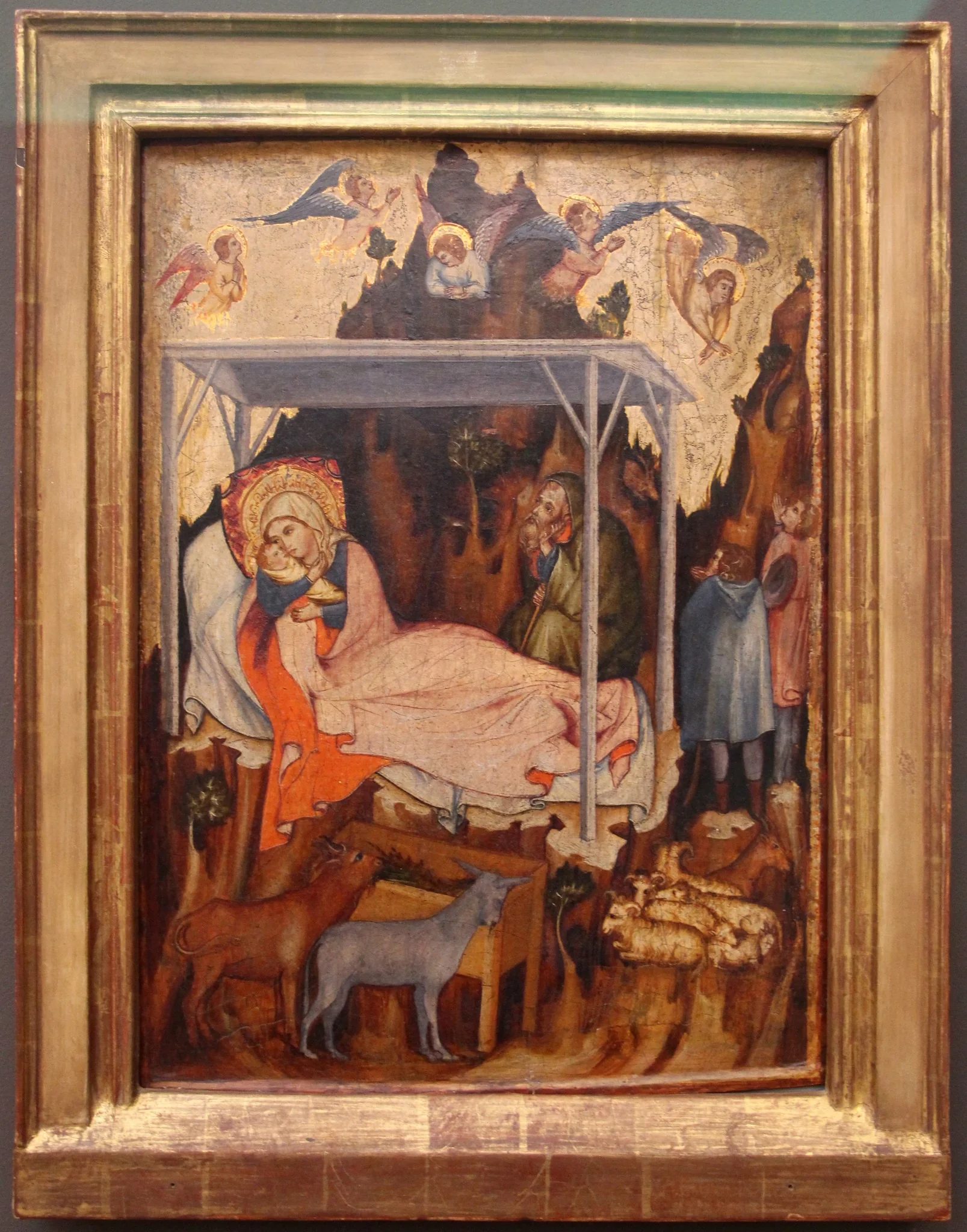 The birth of Christ, detail