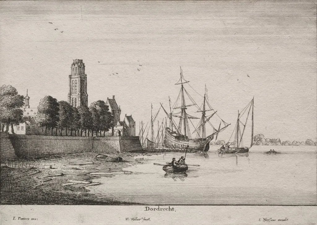 Dordrecht, by Wenceslaus Hollar, 1652