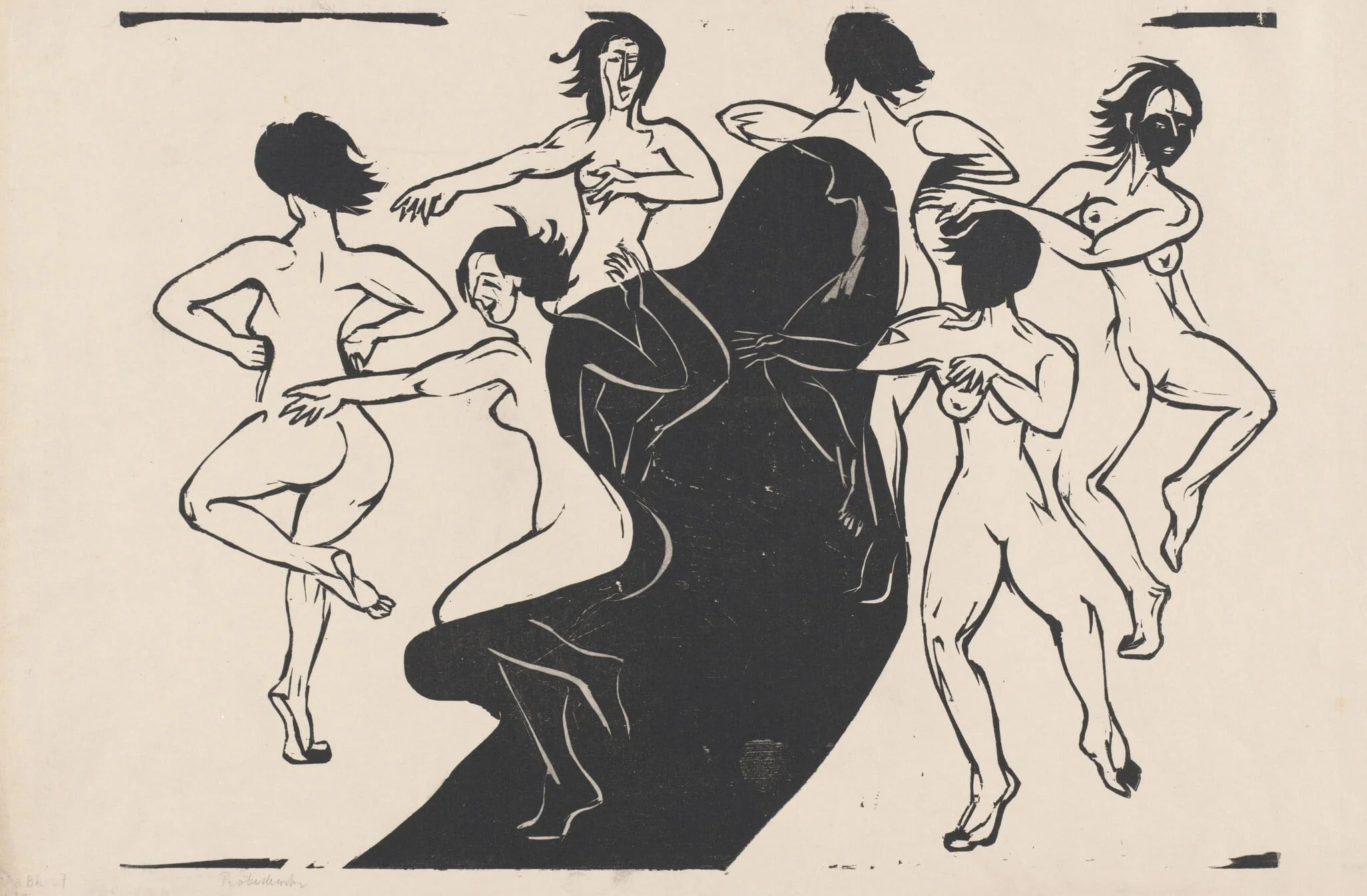 Nudes Dancing around a Shadow, detail