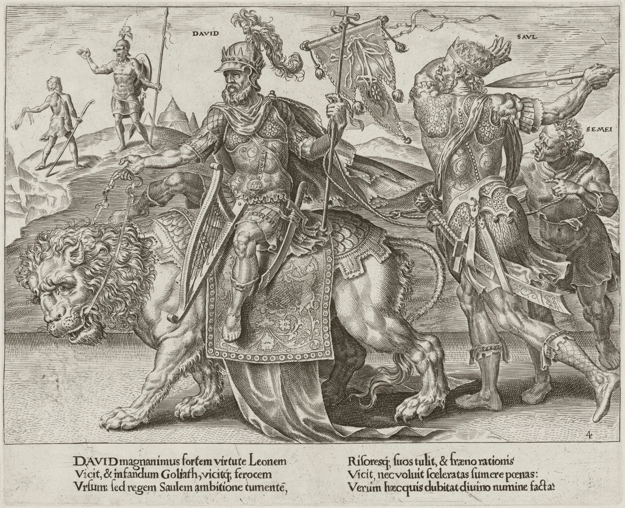 The Triumph of David, detail