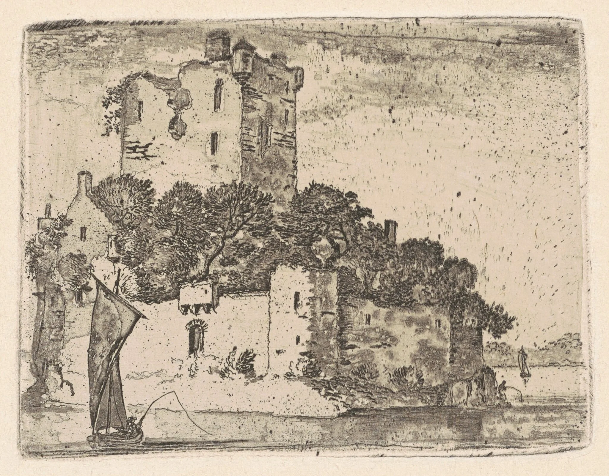 Loch Orr Castle, detail