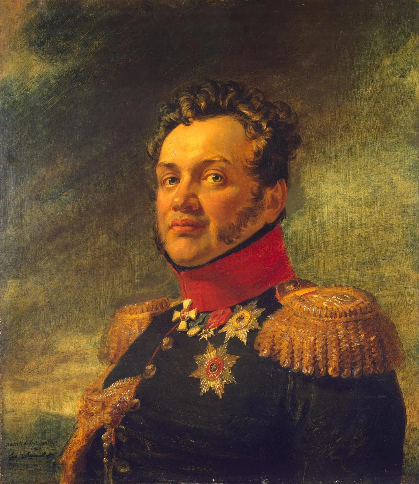 Portrait of Nikolai G. Repnin-Volkonsky (1778-1845), detail