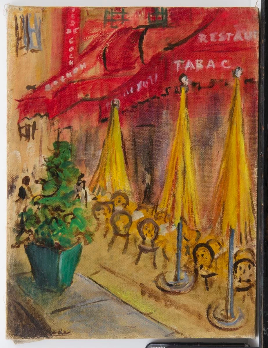 Umbrelele restaurantului, detail